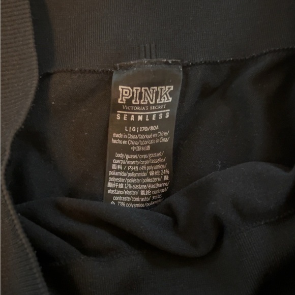 Victoria’s Secret PINK size large black seamless leggings - Picture 5 of 5